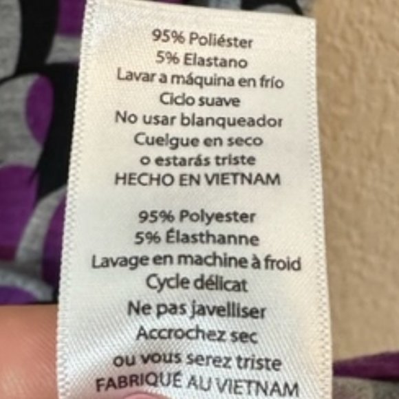 LULAROE Disney Minnie Mouse IRMA XS Purple/Grey NWOT Hi-Lo Hem - Picture 7 of 7